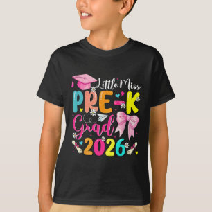 Kleine Fräulein Pre-K Absolventin 2026 Vorschulabs T-Shirt