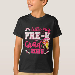 Kleine Fräulein Vorschul-Absolventin 2026 Kokette  T-Shirt
