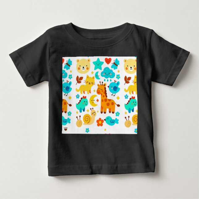 Kleine Freuden, großes Lächeln Baby T-shirt (Vorderseite)