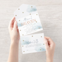 Kleine Frieden des Himmels Blaue Wolke Baby Shower