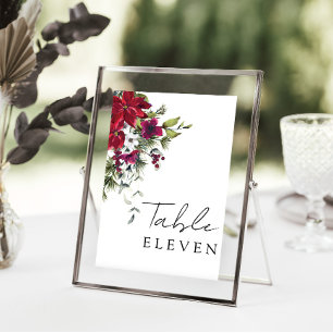 Kleine fröhliche Hochzeit Tischnummer