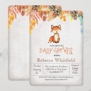 Kleine Fuchs-Baby Shower-Einladung Einladung