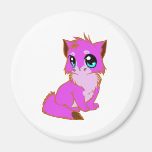 KLEINE Fuchsia, PINK UND BROWN KÜCHE Magnet