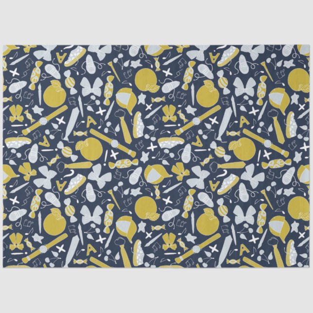 Kleine Funny School Dinge Seidenpapier (Vorderseite)