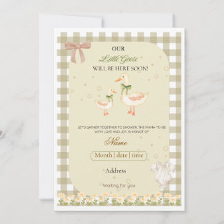 Kleine Gans Baby Shower  Einladung