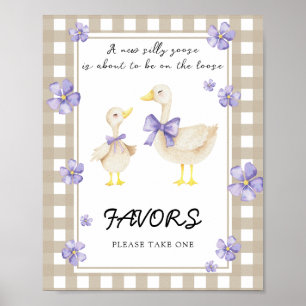 Kleine Gans Baby Shower Geschenke Poster