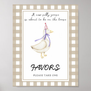 Kleine Gans Baby Shower Geschenke Poster