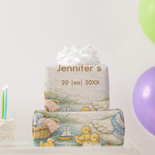 kleine Gans ist auf dem Weg Geschenkpapier