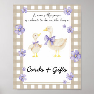 Kleine Gans - Karten und Geschenke Baby Shower Poster