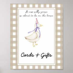 Kleine Gans - Karten und Geschenke Baby Shower Poster