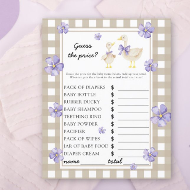 Kleine Gans - Rate mal den Preis! Spiel (Von Creator hochgeladen)