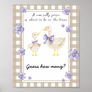 Kleine Gans - raten Sie, wie viele? Poster