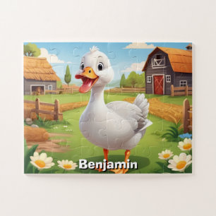 Kleine Gänse Personalisiertes Kind Puzzle