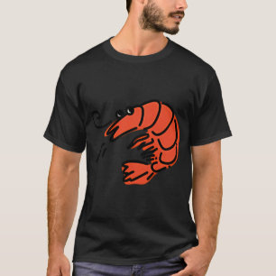 kleine Garnelen, Schalentiere - Retro-Design T-Shirt