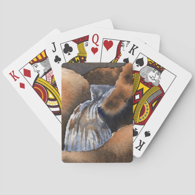 Kleine Gebirgslandschaft Spielkarten (Rückseite)