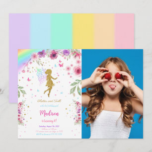 Kleine Geburtstagsparty mit Foto Einladung