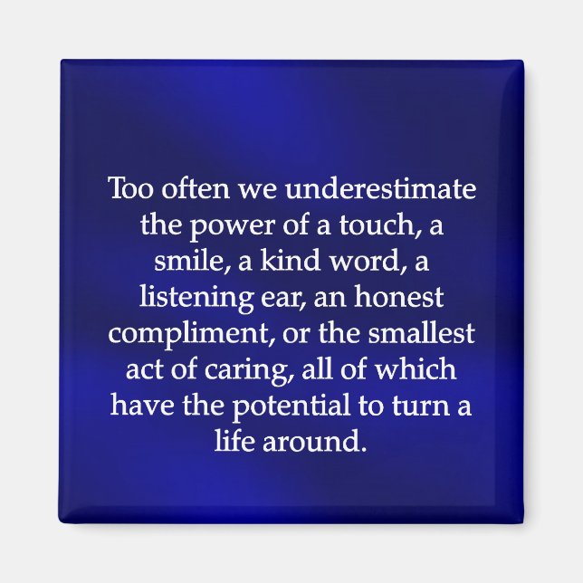 Kleine Gekümmert Handlungen Magnet (Vorne)