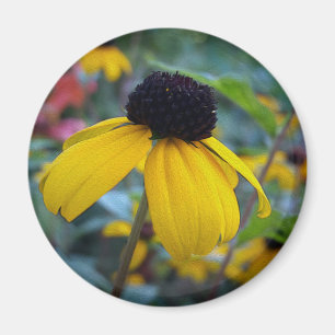 Kleine gelbe Blume Magnet