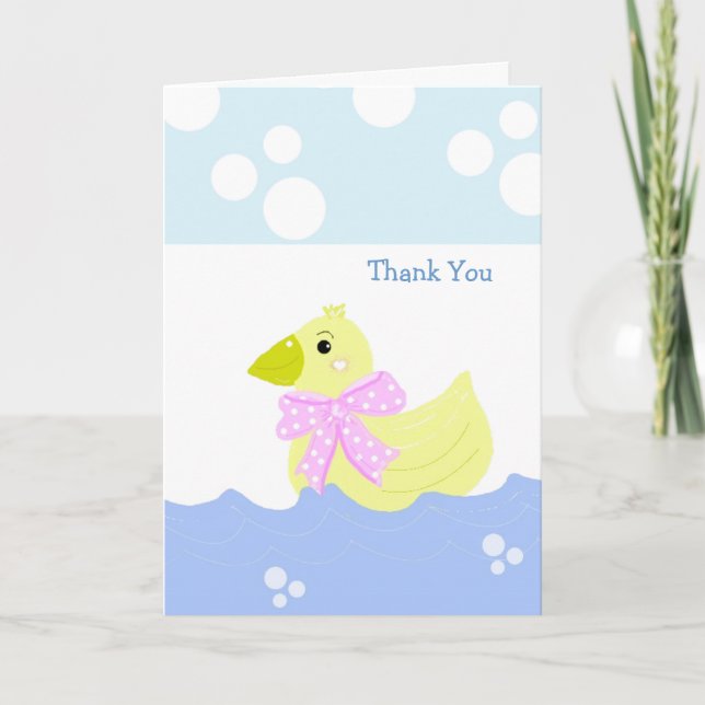 Kleine gelbe Ente Danke (Vorderseite)