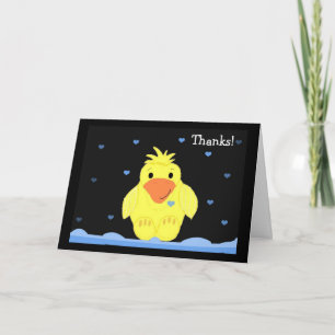 Kleine gelbe Ente Danke