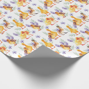Kleine gelbe Enten Geschenkpapier