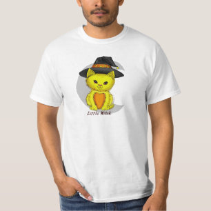 Kleine Gelbe Katze Zierhexe T - Shirt
