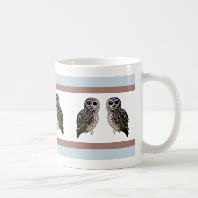 Kleine gepunktete Eulen Kaffeetasse (Rechts)