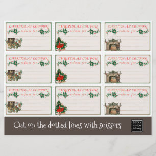 Kleine Geschenke Weihnachtscoupons Flyer