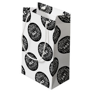 Kleine Geschenktasche Friedensdesign in mehreren S Geschenktüte