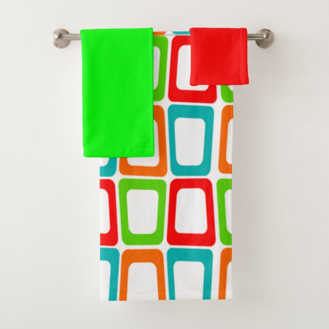 Kleine, gesprenkelte Rechtecke Badetuch Set (Insitu)
