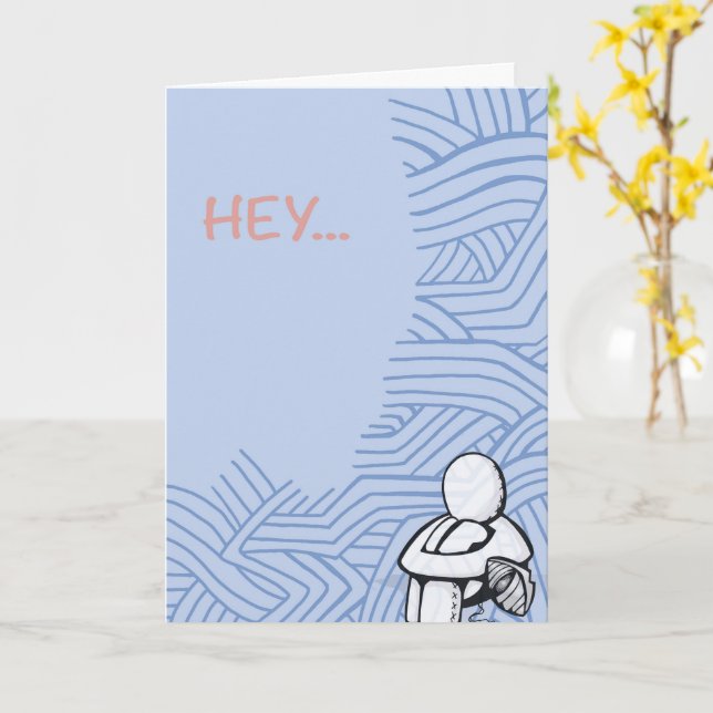 Kleine Gesten hier, wenn Sie mich 5 x 7 Karte brau (Gelbe Blume)