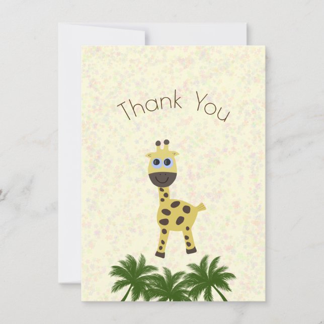 Kleine Giraffe Feiertagskarte (Vorderseite)