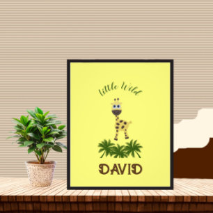 Kleine Giraffe Fotodruck