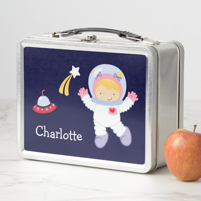 Kleine Girl Astronaut Lunch Box (Beispiel)