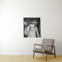 Kleine Girl Drink Kaffee