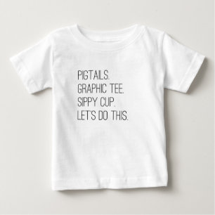 Kleine Girls machen dieses fashion-grafische T-Shi Baby T-shirt