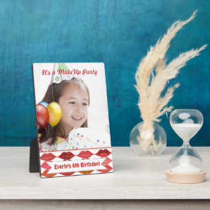 Kleine Girls-SchminkGeburtstagsparty Fotoplatte