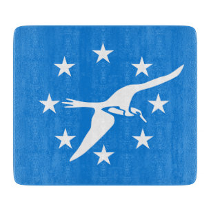 Kleine Glasschneidplatte - Flagge von Corpus Chris Schneidebrett