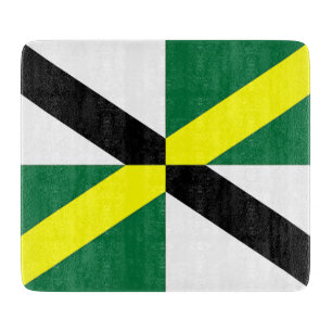 Kleine Glasschneidplatte mit der Flagge von Monter Schneidebrett