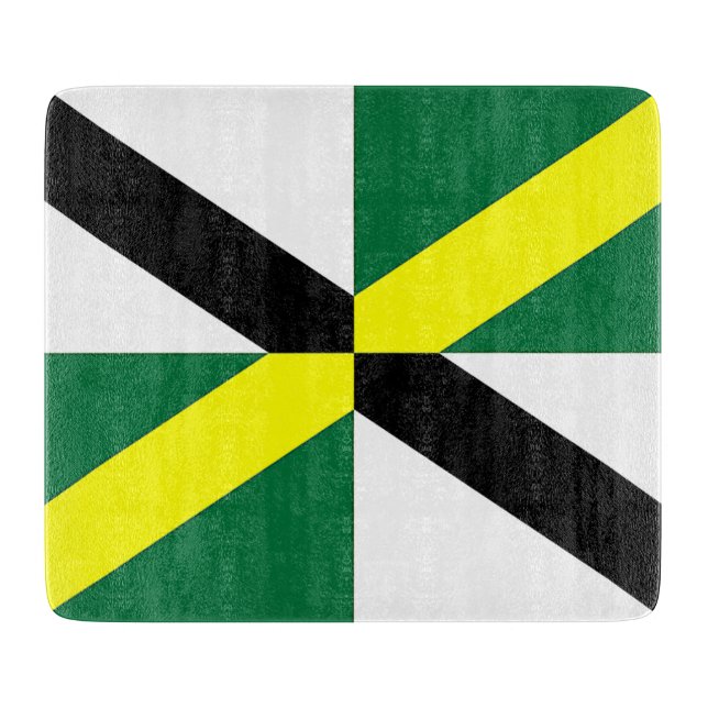 Kleine Glasschneidplatte mit der Flagge von Monter Schneidebrett (Vorderseite)