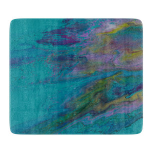 Kleine Glasschneidplatte Schneidebrett