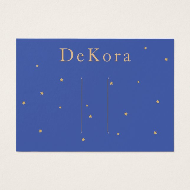 Kleine Gold Stars Frisur Barrett Display Card (Vorderseite)