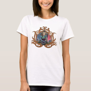 Kleine gotische Fee und Drachen Fantasy-Kunst T-Shirt