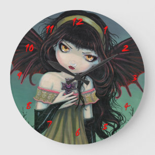 Kleine gotische Vampirfee Süße Uhr