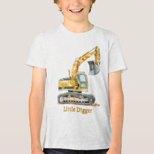 Kleine Grabbaumaschine Tri-Blend Shirt