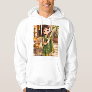 Kleine Grace in Grün Hoodie