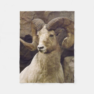 Kleine große Horn-Schaf-Fleece-Decke Fleecedecke