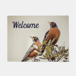 Kleine Größe "Pair of Robins" Doormat Fußmatte