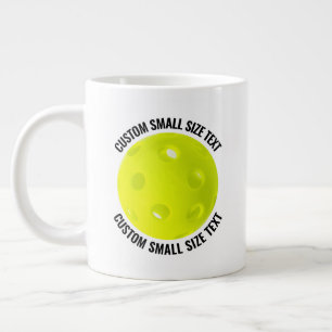 Kleine Größe Personalisierter Text Pickleball Benu Jumbo-Tasse