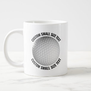 Kleine Größe Personalisierter Text Tennisball Maßg Jumbo-Tasse